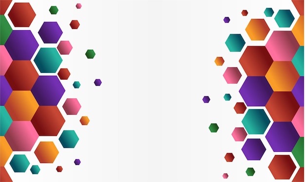 Abstrakt geometrisk form hexagon baggrund, geometrisk abstrakt baggrund med hexagoner