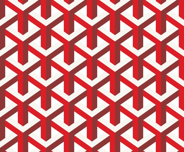 Abstrakt geometrisk kompleks stribet trident polygon perspektiv sømløst vektormønster trendy