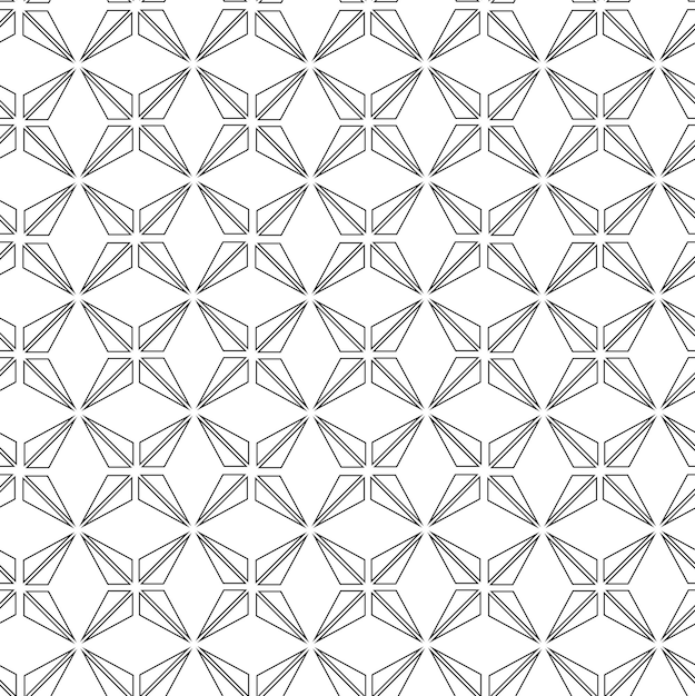 Abstrakt geometrisk mønster med kryds striber linjer Sømløs baggrund Hvidt og sort ornament