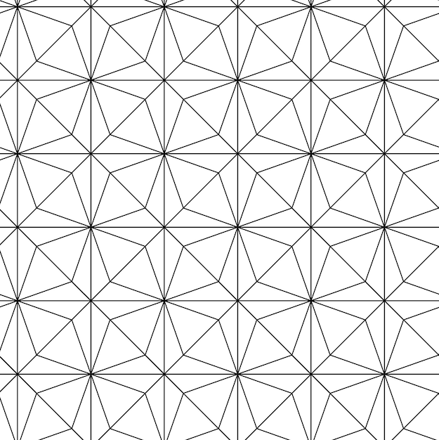 Abstrakt geometriskt mönster med kors ränder linjer Sömlös bakgrund Vitt och svart ornament