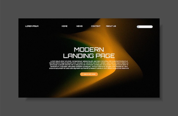 Abstrakt gradient i moderne, sløret baggrund og skabelon med filmkornstekstur med et elegant udtryk