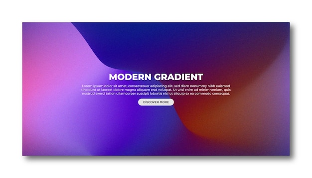 Abstrakt gradient i moderne, sløret baggrund og skabelon med filmkornstekstur med et elegant udtryk