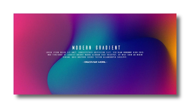 Abstrakt gradient i moderne, sløret baggrund og skabelon med filmkornstekstur med et elegant udtryk