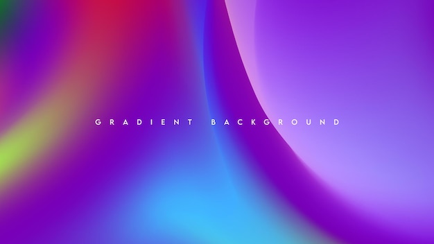 Abstrakt gradientbakgrund med vågig och suddig stil
