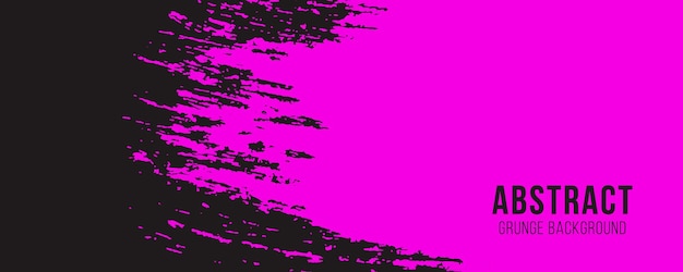 Abstrakt grunge baggrund Penselstrøg sort og pink