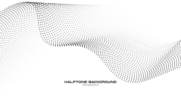 Abstrakt halvtonebølge mønster baggrund til baggrund eller wallpaper
