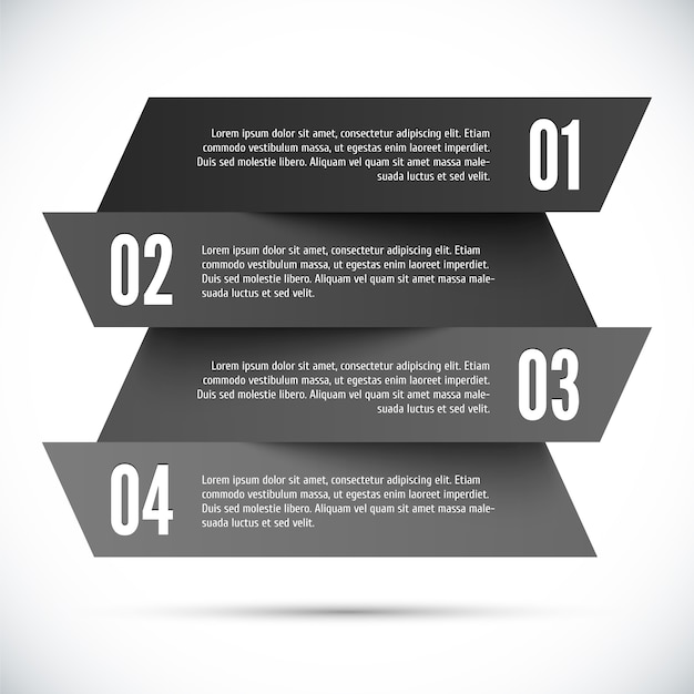 Abstrakt infografik skabelon