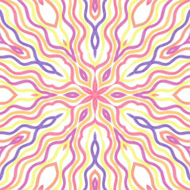 Abstrakt kalejdoskopbakgrund Vackert kalejdoskop sömlöst mönster Flerfärgad mosaiktextur Sömlös kalejdoskoptextur Unik kalejdoskopdesign
