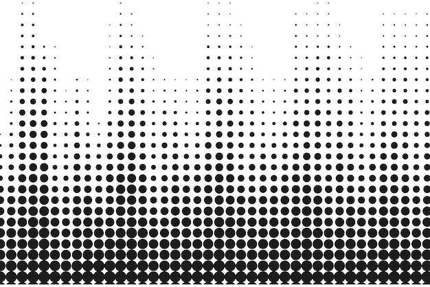 Abstrakt lutning, halvtoneprickar, bakgrund, Popkonst, mall, textur, vektorillustration