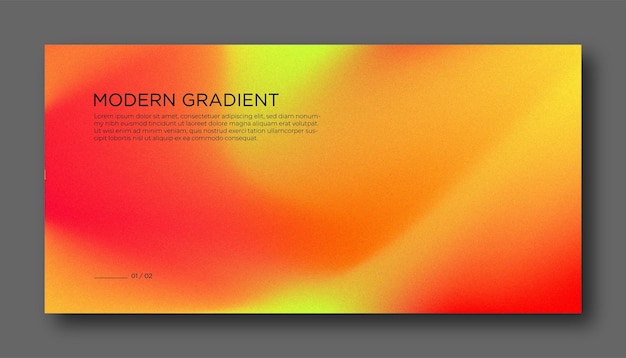 Abstrakt modern bakgrund med färggradient, oskärpa och filmkornstexturmall med en elegant