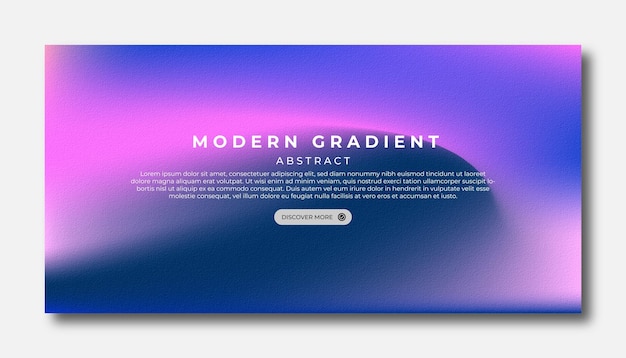 Abstrakt modern bakgrund med färggradient, oskärpa och filmkornstexturmall med en elegant