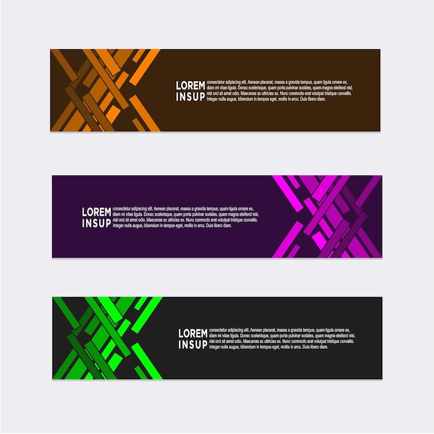 Abstrakt moderne banner skabelon design