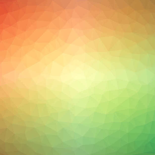 Abstrakt mosaikbaggrund. Trekantet geometrisk baggrund. Designelementer. Vektorillustration. Gule, orange, røde farver.