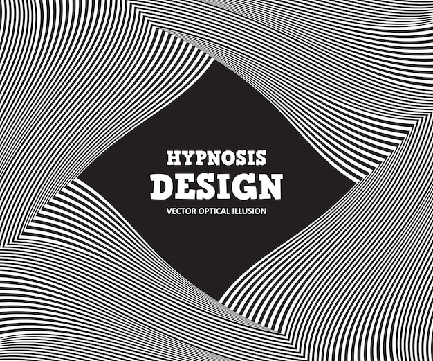 Abstrakt optisk illusion. Sort og hvid baggrund med bølgede striber