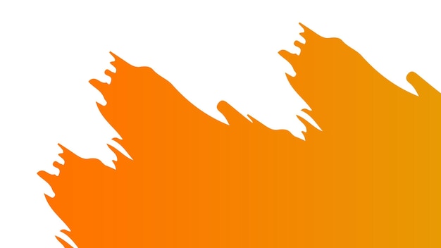 Abstrakt orange akvarel penselstrøg baggrund