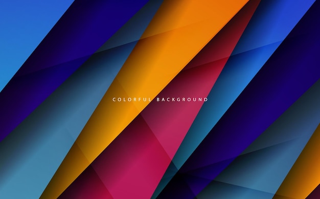Abstrakt överlappande lager multicolor bakgrund vektor