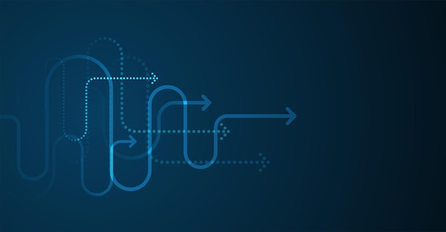 Abstrakt pile retning Teknologisk baggrund
