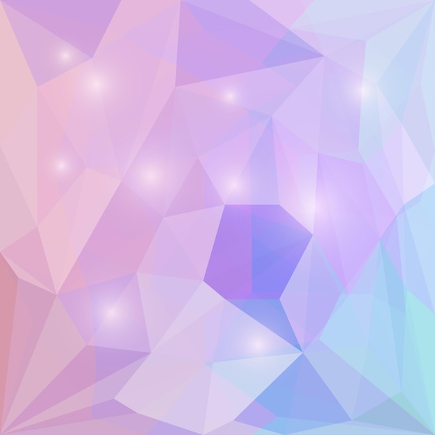 Abstrakt polygonal vektor triangulär geometrisk bakgrund med mjuka bländande ljus