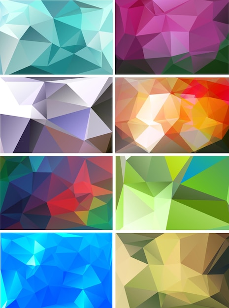 Abstrakt polygonalt baggrund