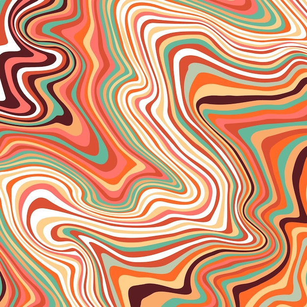 Abstrakt psykedelisk groovy baggrund Vektor