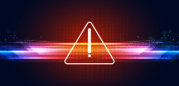 Abstrakt riskvarningssymbol Farligt koncept Bakgrund Hastighet Bakgrund Datorhacking