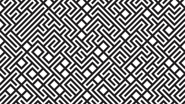 Abstrakt sømløs geometrisk formlinje mønster design baggrund