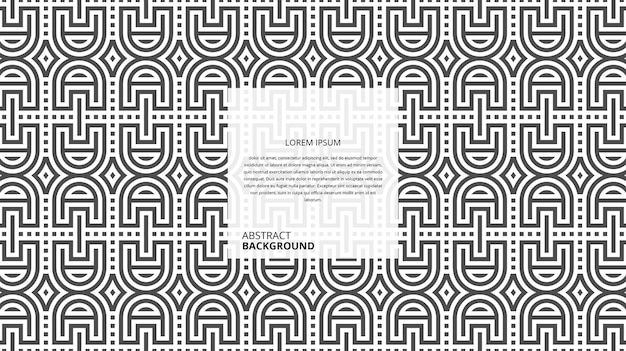 Abstrakt sømløst geometrisk formlinjemønster