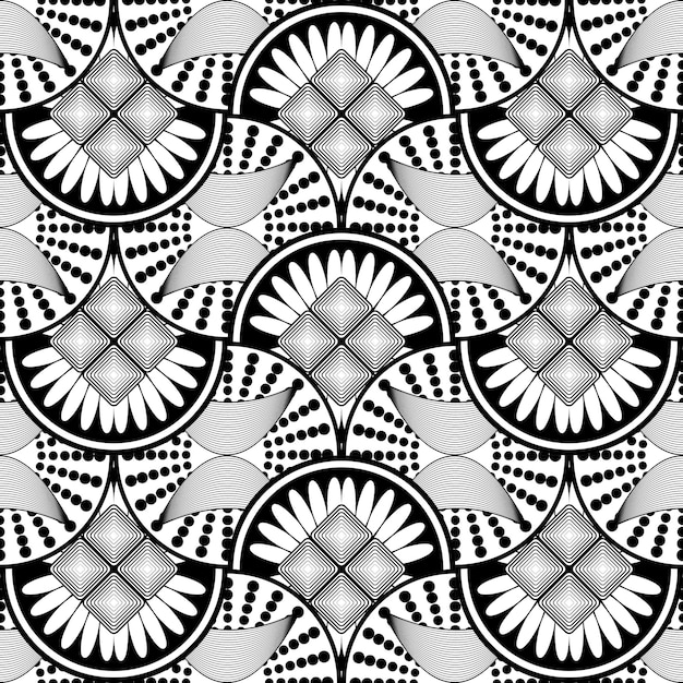 Abstrakt, sømløst mønster – tekstureret baggrund, illustration