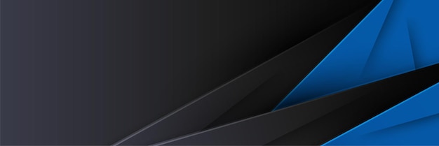 Abstrakt sort blå metallisk CO2-neutral overlappende lys sekskantet meshdesign moderne luksuriøs futuristisk teknologi baggrund Game tech bred banner vektor illustration