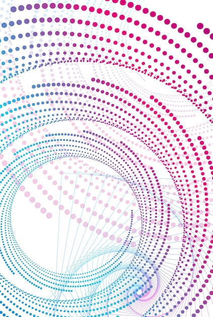 Abstrakt spiralformet regnbuedesignelement på hvid baggrund af snoede linjer. Vektorillustration eps 10 Farverige bølger med linjer, der er skabt vha. Blend Tool. Skabeloner til præsentation til mange formål