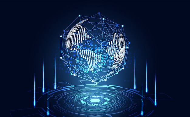 abstrakt teknologi digital verden