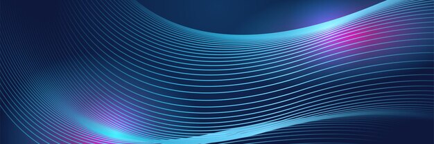 Abstrakt teknologi partiklar vågor linjer mesh bakgrund Vektor abstrakt grafisk design banner mönster bakgrund webbmall