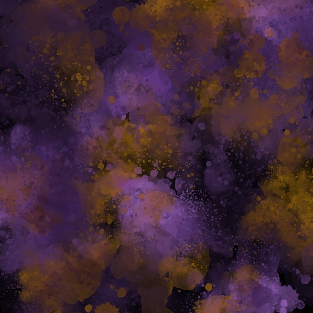 Abstrakt texturerad bakgrund med vattenfärgseffekt och stänkta droppar på svart Dynamisk djup och rik bakgrund Spårning