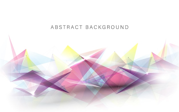 Abstrakt trekant og geometrisk baggrund. Digitalt futuristisk teknologi koncept. Vektor illustration