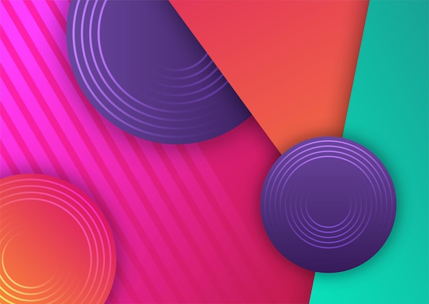 Abstrakt, trendy gradient med flydende geometrisk mønster, baggrundstekstur til plakatdesign. Minimal farvegradient bannerskabelon. Moderne vektorbølgeform til brochure