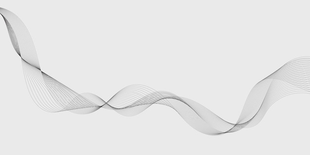 Abstrakt vågelement för design digital frekvensspår equalizer stiliserad linjekonstbakgrund