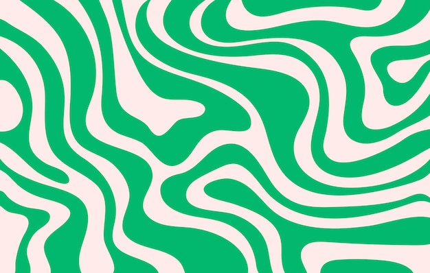 Abstrakt, vandret monokrom baggrund med dynamiske bølger. Trendy vektorillustration.