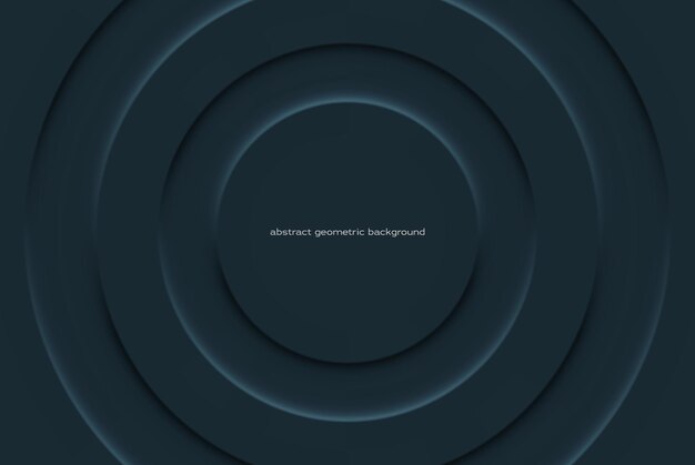 Abstrakt vektor geometrisk bakgrund form av cirklar med ljus och skugga