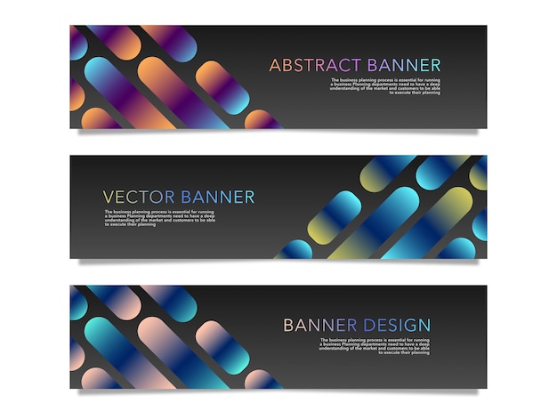 Abstrakt webbanner design baggrund eller header skabelon