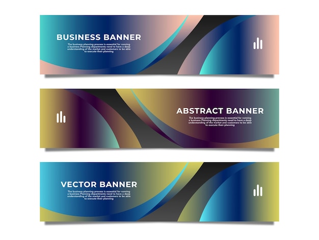Abstrakt webbanner design baggrund eller header skabelon