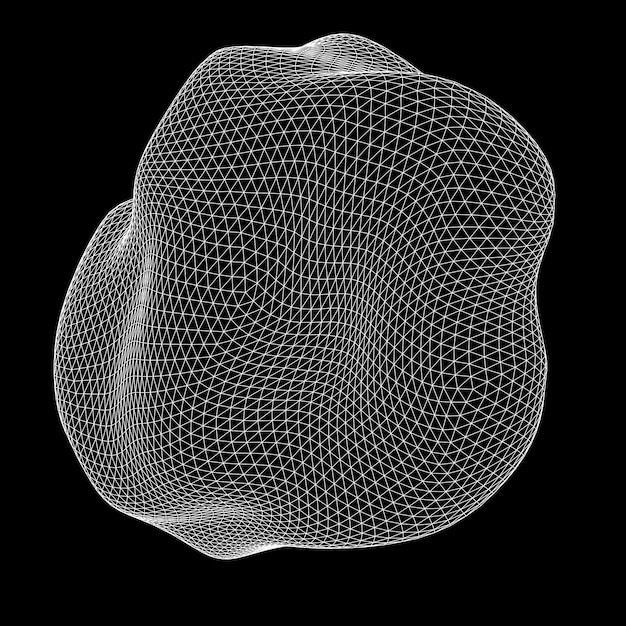 Abstrakt wireframe-net