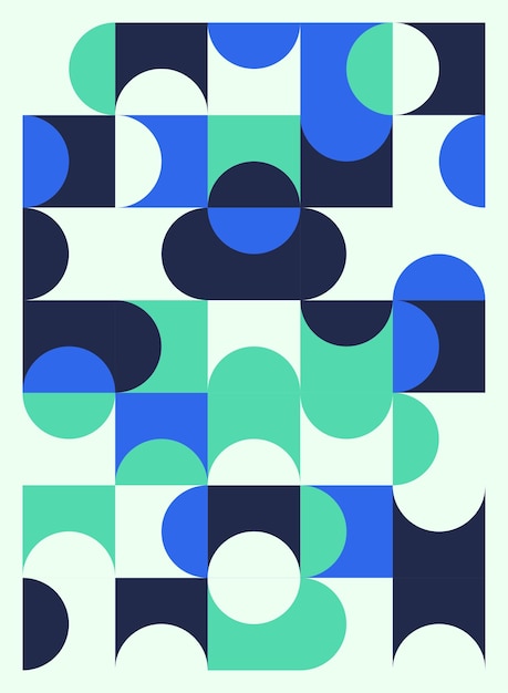 Abstrakte geometriske plakatcover-flyerdesign. Vektor illustration