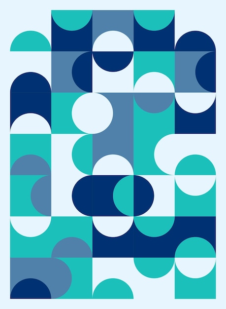 Abstrakte geometriske plakatcover-flyerdesign. Vektor illustration