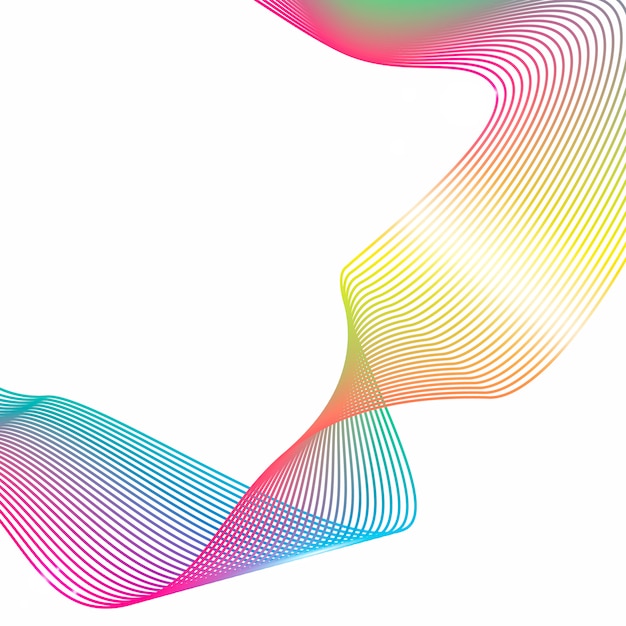 Abstrakte striber gradient bølgelinje kunst