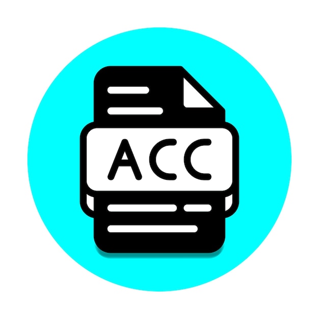 acc file type database icon document files and format extension symbol icons