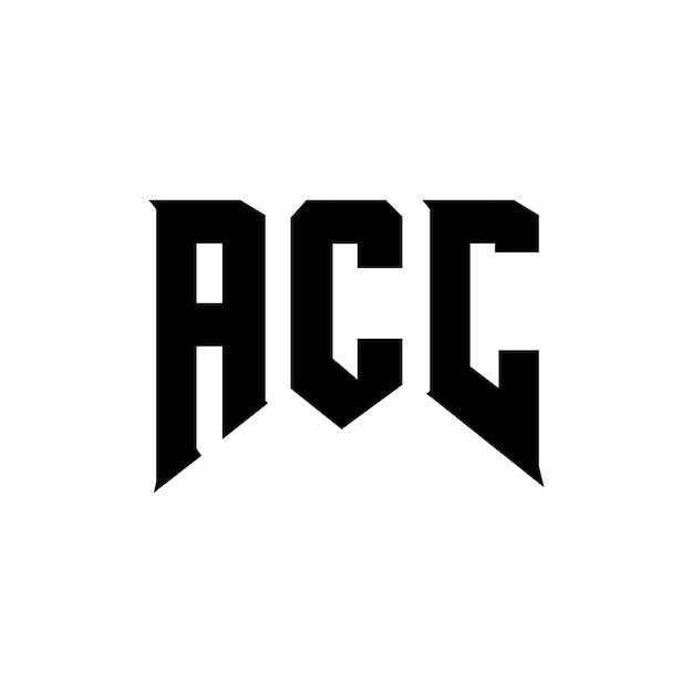 ACC letter logo design for technology company ACC logo design black and white color combination ACC logo ACC vector ACC design ACC icon ACC alphabet ACC typography logo design