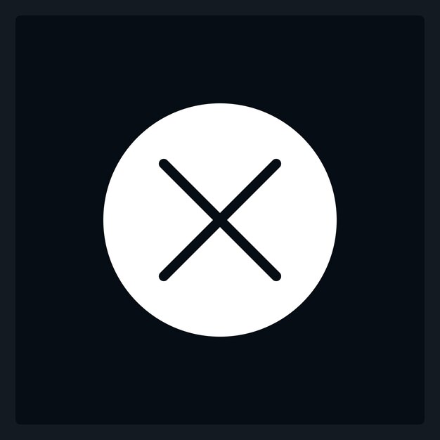 active cancel button ui element template