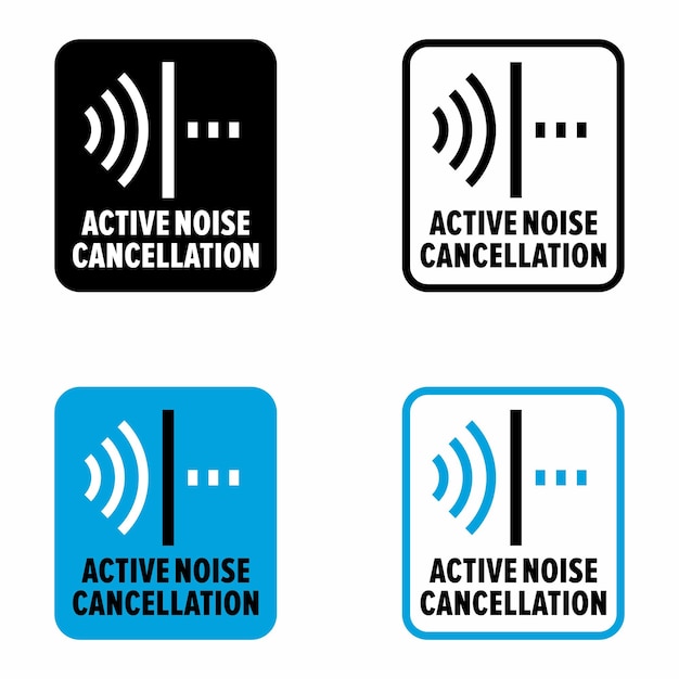 Active Noise Cancellation sound control and reducing information sign