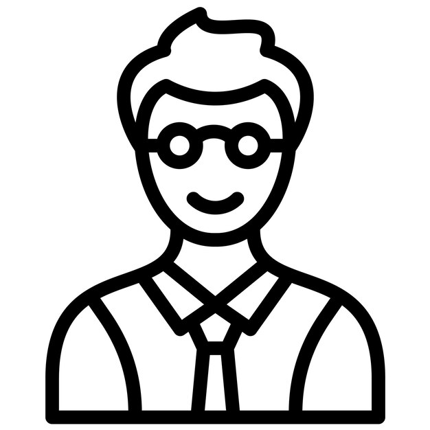 Actor vector icon illustration of Filmmaking iconset