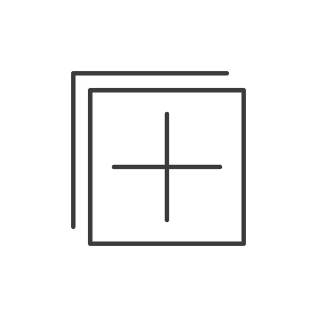 add apps icon set plus page vector symbol